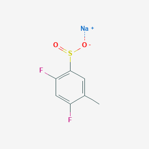 Sodium 2,4-difluoro-5-methylbenzene-1-sulfinate