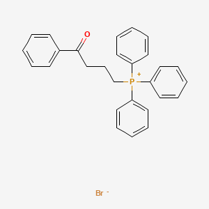 molecular formula C28H26BrOP B13156323 (4-Oxo-4-phenylbutyl)triphenylphosphonium bromide CAS No. 112776-52-0