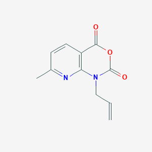 molecular formula C11H10N2O3 B1315635 1-烯丙基-7-甲基-1H-吡啶并[2,3-d][1,3]恶嗪-2,4-二酮 CAS No. 97484-82-7