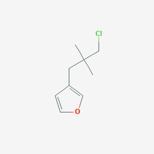 3-(3-Chloro-2,2-dimethylpropyl)furan