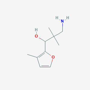 3-Amino-2,2-dimethyl-1-(3-methylfuran-2-yl)propan-1-ol