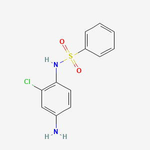 molecular formula C12H11ClN2O2S B1315637 N-(4-Amino-2-chlorophenyl)benzenesulfonamide CAS No. 88680-87-9