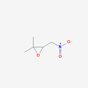 molecular formula C5H9NO3 B13156383 2,2-Dimethyl-3-(nitromethyl)oxirane 