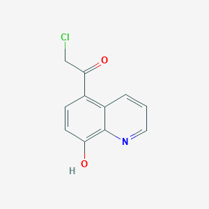 molecular formula C11H8ClNO2 B1315639 2-Chloro-1-(8-hydroxyquinolin-5-YL)ethanone CAS No. 99973-51-0