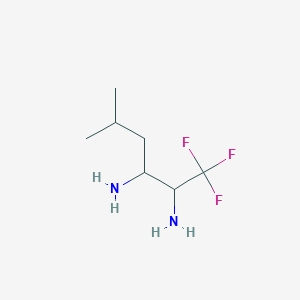 1,1,1-Trifluoro-5-methylhexane-2,3-diamine