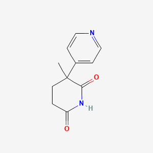 3-Methyl-3-(pyridin-4-yl)piperidine-2,6-dione