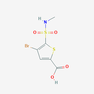 4-Bromo-5-(methylsulfamoyl)thiophene-2-carboxylic acid