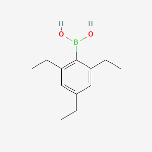 molecular formula C12H19BO2 B13156527 (2,4,6-Triethylphenyl)boronicacid 