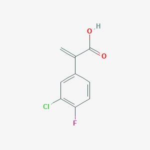 2-(3-Chloro-4-fluorophenyl)prop-2-enoic acid