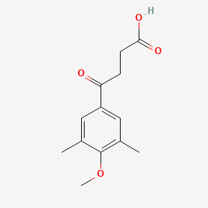 molecular formula C13H16O4 B1315658 4-(3,5-二甲基-4-甲氧基苯基)-4-氧代丁酸 CAS No. 103234-38-4