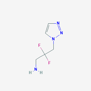 2,2-Difluoro-3-(1H-1,2,3-triazol-1-yl)propan-1-amine