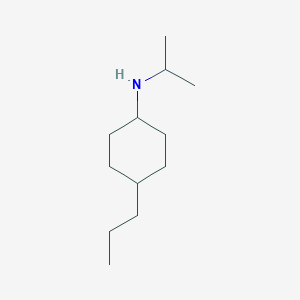 molecular formula C12H25N B13156602 N-(propan-2-yl)-4-propylcyclohexanamine 