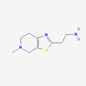 2-(5-Methyl-4,5,6,7-tetrahydrothiazolo[5,4-c]pyridin-2-yl)ethan-1-amine