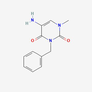 5-Amino-3-benzyl-1-methyl-1,2,3,4-tetrahydropyrimidine-2,4-dione