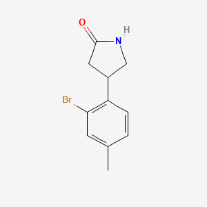 4-(2-Bromo-4-methylphenyl)pyrrolidin-2-one