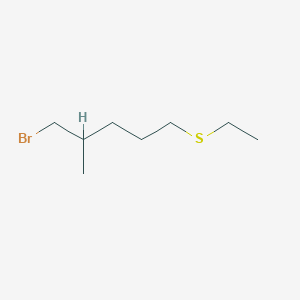 1-Bromo-5-(ethylsulfanyl)-2-methylpentane