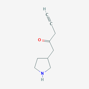 1-(Pyrrolidin-3-yl)pent-4-yn-2-one