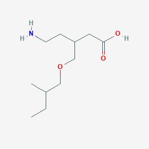 5-Amino-3-[(2-methylbutoxy)methyl]pentanoic acid