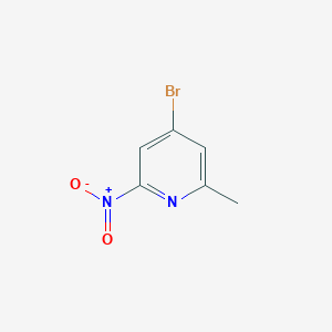 molecular formula C6H5BrN2O2 B13156786 4-Bromo-2-methyl-6-nitropyridine 