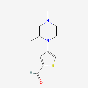 4-(2,4-Dimethylpiperazin-1-yl)thiophene-2-carbaldehyde