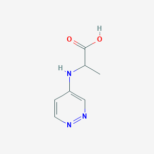 2-[(Pyridazin-4-yl)amino]propanoic acid