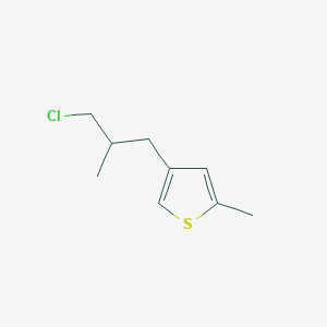 4-(3-Chloro-2-methylpropyl)-2-methylthiophene