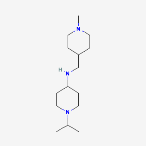 N-[(1-methylpiperidin-4-yl)methyl]-1-(propan-2-yl)piperidin-4-amine