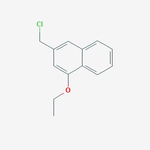 molecular formula C13H13ClO B13156877 3-(Chloromethyl)-1-ethoxynaphthalene 