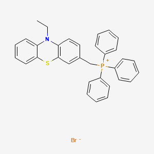 molecular formula C33H29BrNPS B13156937 ((10-Ethyl-10H-phenothiazin-3-yl)methyl)triphenylphosphoniumbromide 