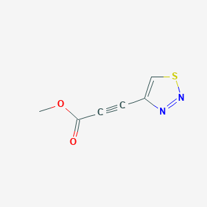 Methyl 3-(1,2,3-thiadiazol-4-YL)prop-2-ynoate