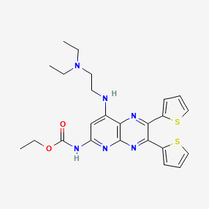 ethyl N-[8-(2-diethylaminoethylamino)-2,3-bis(2-thienyl)pyrido[2,3-b]pyrazin-6-yl]carbamate