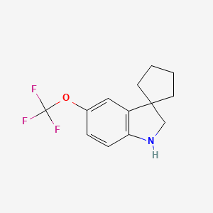 5'-(Trifluoromethoxy)-1',2'-dihydrospiro[cyclopentane-1,3'-indole]