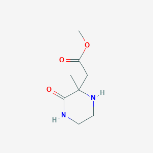 B1315703 Methyl (2-methyl-3-oxopiperazin-2-yl)acetate CAS No. 534603-48-0