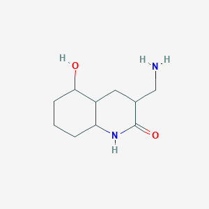 3-(Aminomethyl)-5-hydroxy-decahydroquinolin-2-one