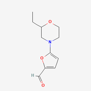 5-(2-Ethylmorpholin-4-yl)furan-2-carbaldehyde