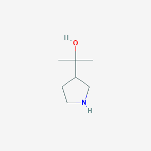 molecular formula C7H15NO B1315711 2-(吡咯烷-3-基)丙-2-醇 CAS No. 351369-41-0