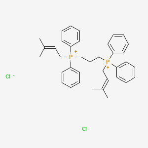 Propane-1,3-diylbis((3-methylbut-2-en-1-yl)diphenylphosphonium) chloride