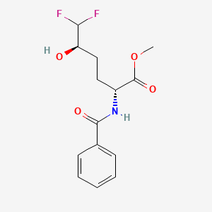 Methyl (2R,5R)-6,6-difluoro-5-hydroxy-2-(phenylformamido)hexanoate