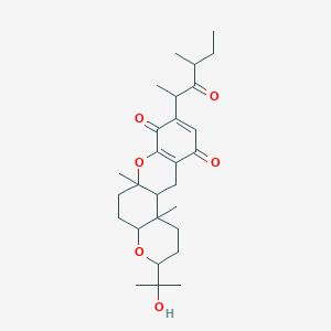 molecular formula C28H40O6 B131572 14-表艾皮可红醌 B CAS No. 157183-69-2