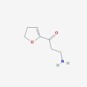 molecular formula C7H11NO2 B13157201 3-Amino-1-(4,5-dihydrofuran-2-yl)propan-1-one 