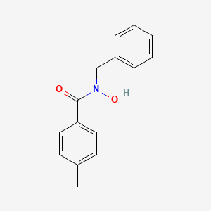 molecular formula C15H15NO2 B13157202 N-Benzyl-N-hydroxy-4-methylbenzamide CAS No. 162522-30-7