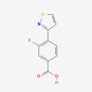 3-Fluoro-4-(1,2-thiazol-3-yl)benzoic acid