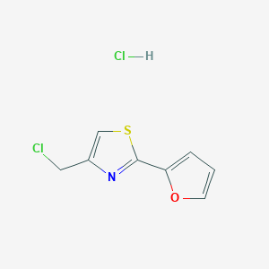 4-(Chloromethyl)-2-(furan-2-yl)-1,3-thiazole hydrochloride