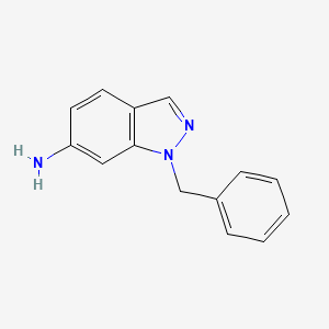 molecular formula C14H13N3 B13157318 1-benzyl-1H-indazol-6-amine 