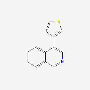 molecular formula C13H9NS B1315737 4-(3-噻吩基)异喹啉 CAS No. 112370-12-4