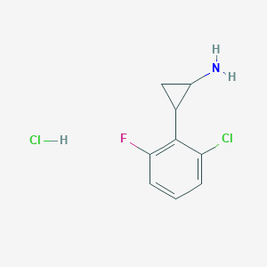 2-(2-Chloro-6-fluorophenyl)cyclopropan-1-amine hydrochloride