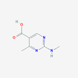 molecular formula C7H9N3O2 B13157386 4-Methyl-2-(methylamino)pyrimidine-5-carboxylic acid 