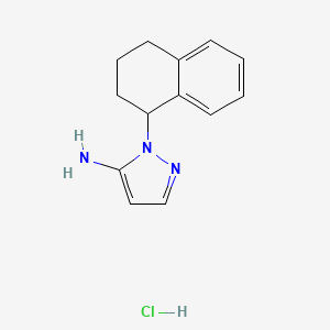 1-(1,2,3,4-tetrahydronaphthalen-1-yl)-1H-pyrazol-5-amine hydrochloride