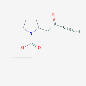 Tert-butyl 2-(2-oxobut-3-YN-1-YL)pyrrolidine-1-carboxylate