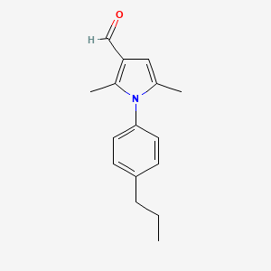 2,5-dimethyl-1-(4-propylphenyl)-1H-pyrrole-3-carbaldehyde